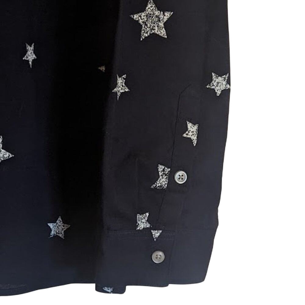 Style & Co NWT 100% Navy Star Lace Front Tunic Size XL - Picture 8 of 9